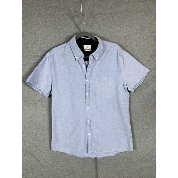 Ag Adriano Goldschmied Other - AG Adriano Goldschmied Men's Large Blue Chambray Shirt Short Sleeve Button Down